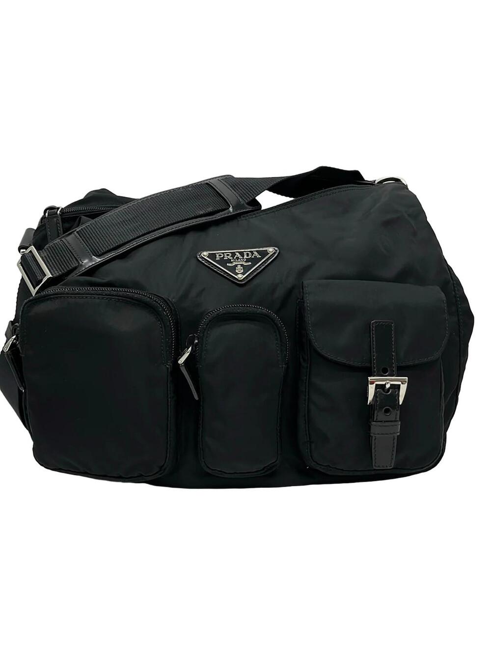 Prada Black Nylon Shoulder Bag #341177P81B